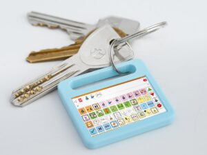 Miniaturowa atrapa tabletu. Brelok do kluczy. Rozmiar mały